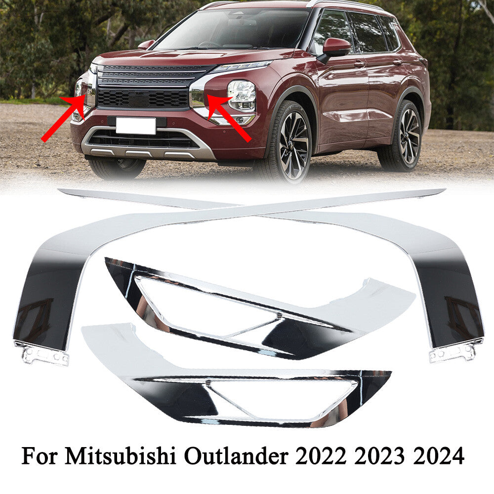 Molduras Cromadas Defensa Delantera. Mitsubishi Outlander 2022-2025