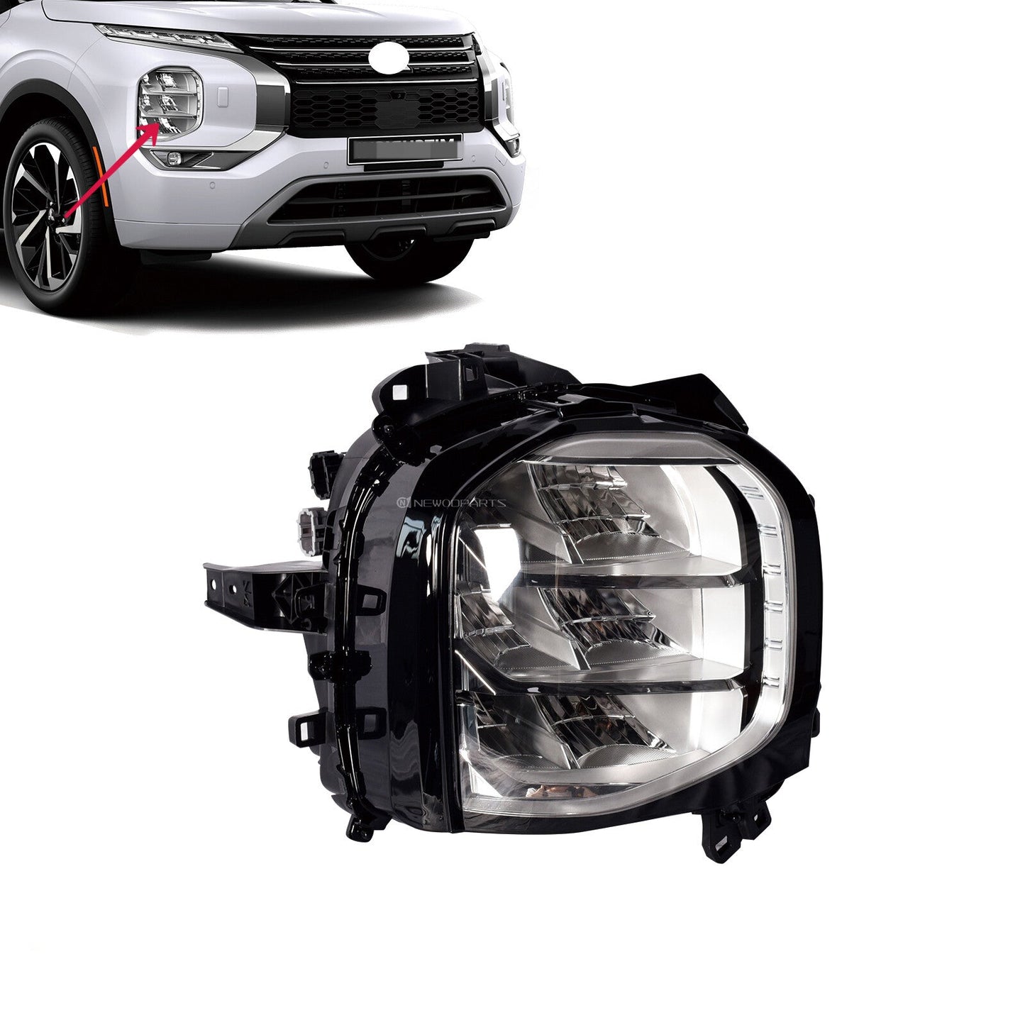 LED Headlights. Mitsubishi Outlander 2021-2024