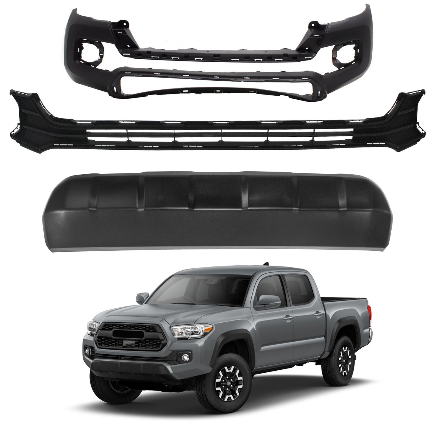 Defensa Delantera Completa. Toyota Tacoma 2016-2023