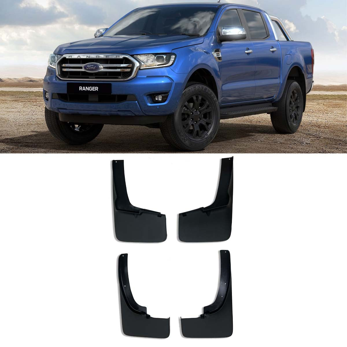 Protectores contra Salpicaduras. Ford Ranger 2019-2023