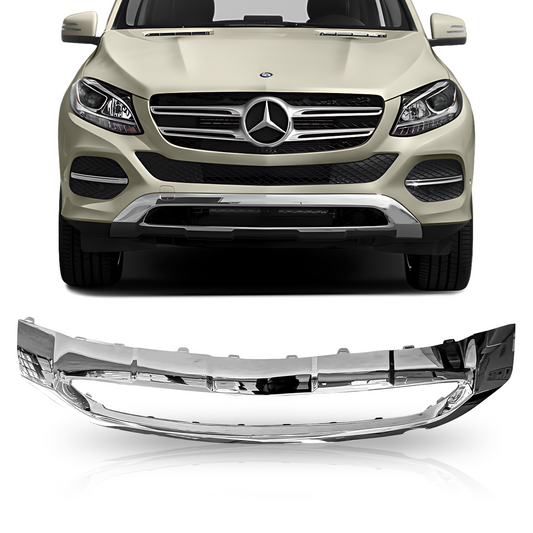 Moldura Cromada Defensa Delantera. Mercedes Benz GLE 2016-2019