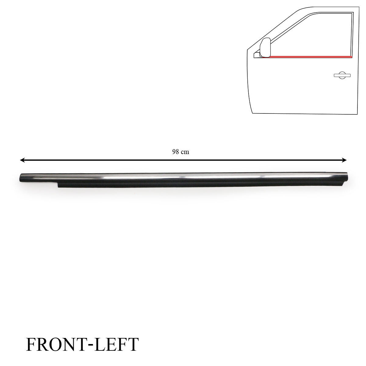 Front Window Outer Molding. Mitsubishi Montero Sport 2016-2021