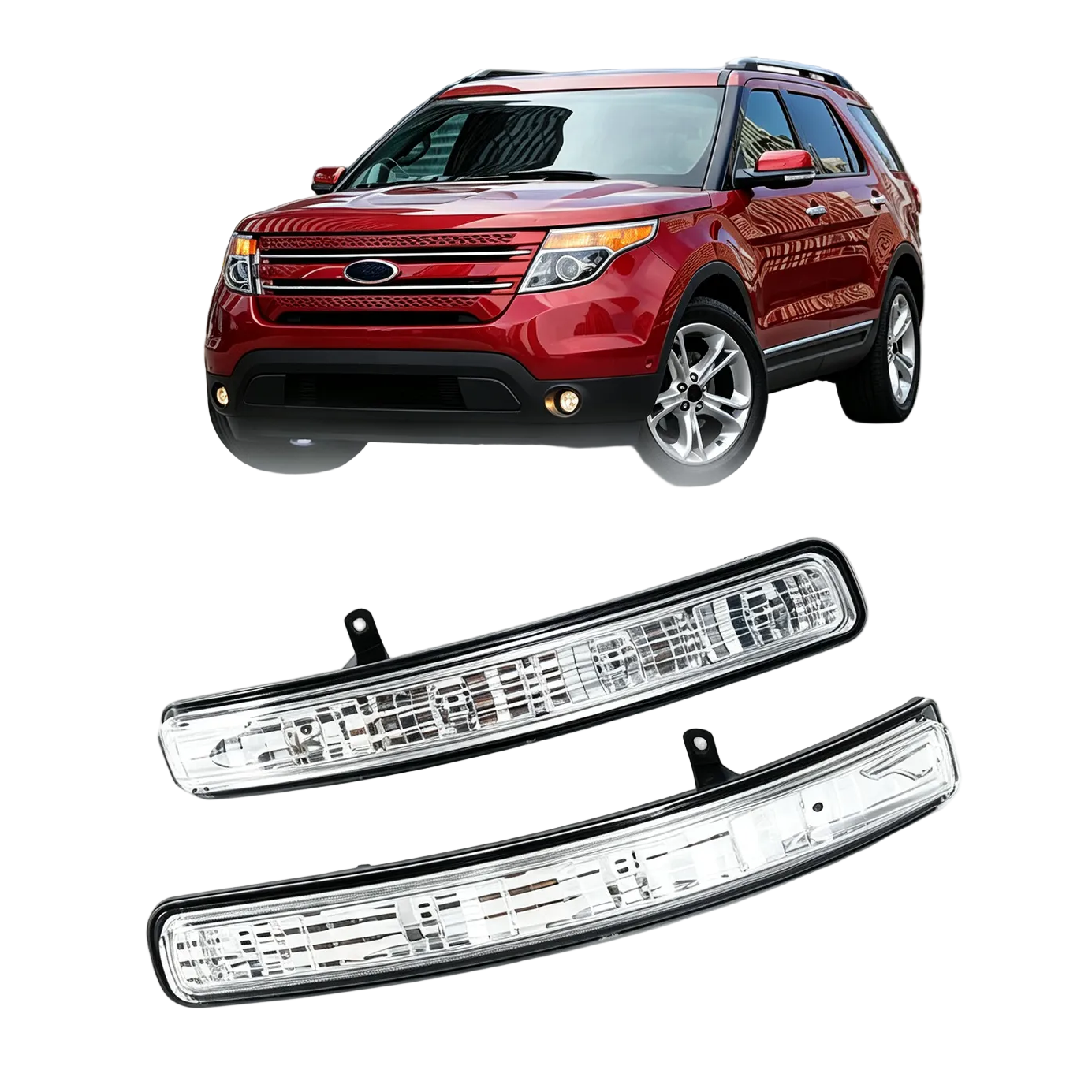 Luces Direccionales LED de Retrovisores. Ford Explorer 2011-2019
