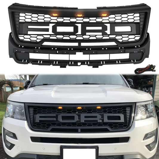 Parrilla Frontal estilo Raptor. Ford Explorer 2016-2017