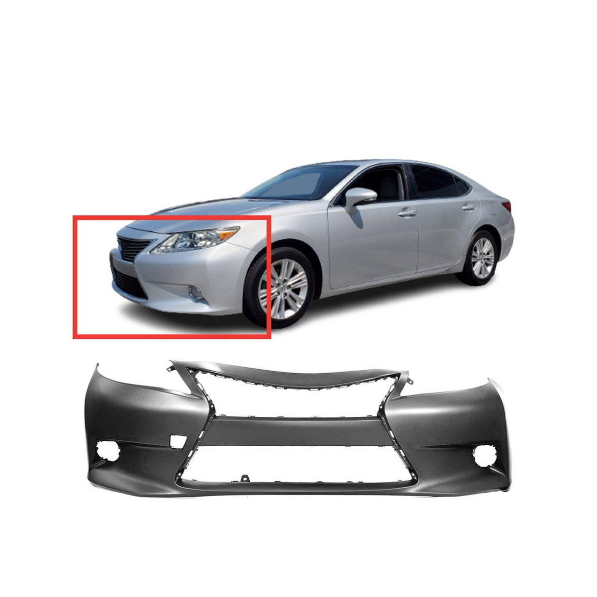 Front Bumper. Lexus ES 2013-2015
