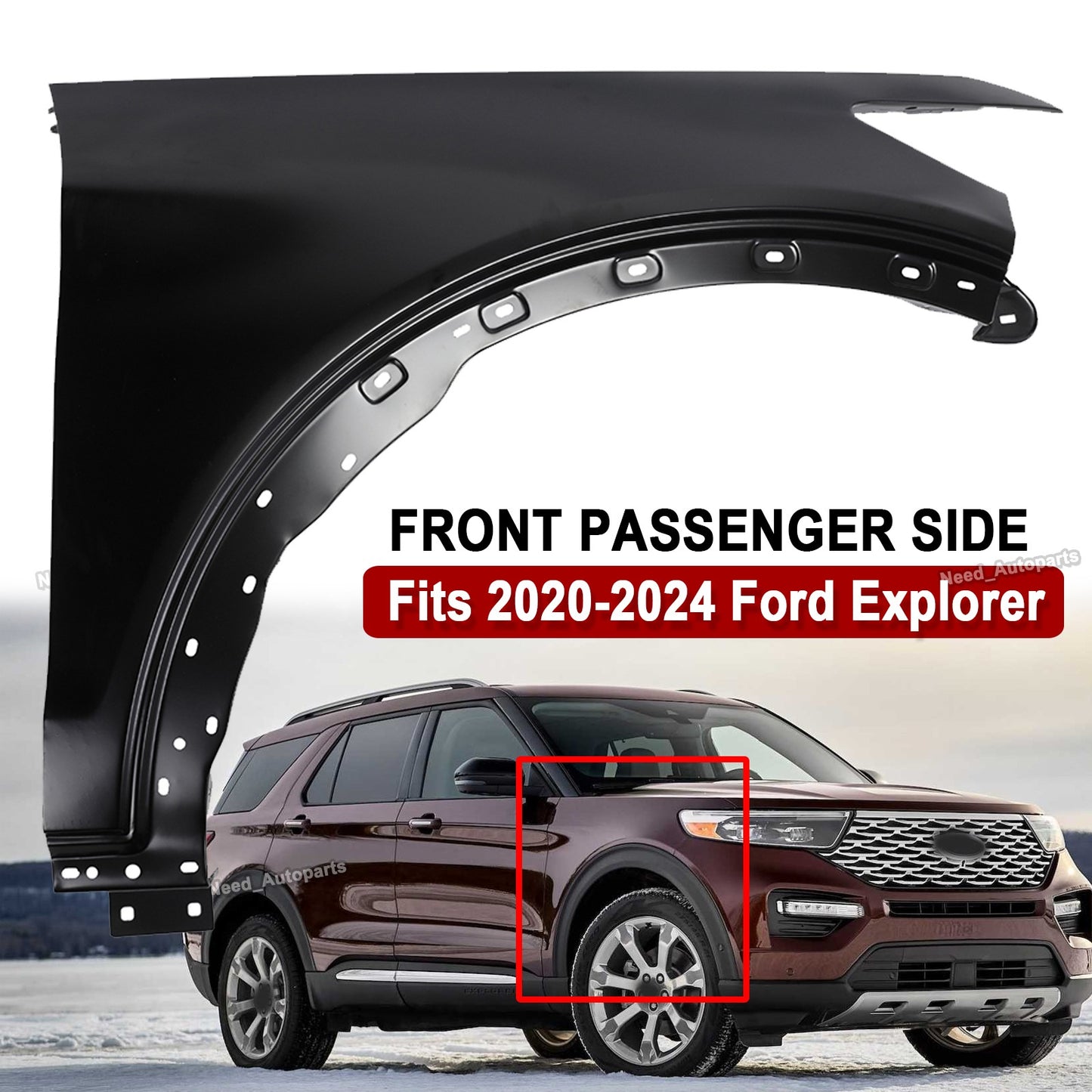 Guardafango Delantero. Ford Explorer 2020-2024