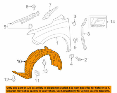 Cubierta Guardapolvo Rueda Delantera (Original). Lexus RX350 RX450h 2010-2012