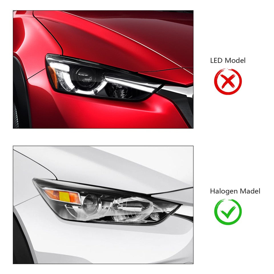 Faros Delanteros Sin DRL LED. Mazda CX-3 2016-2022