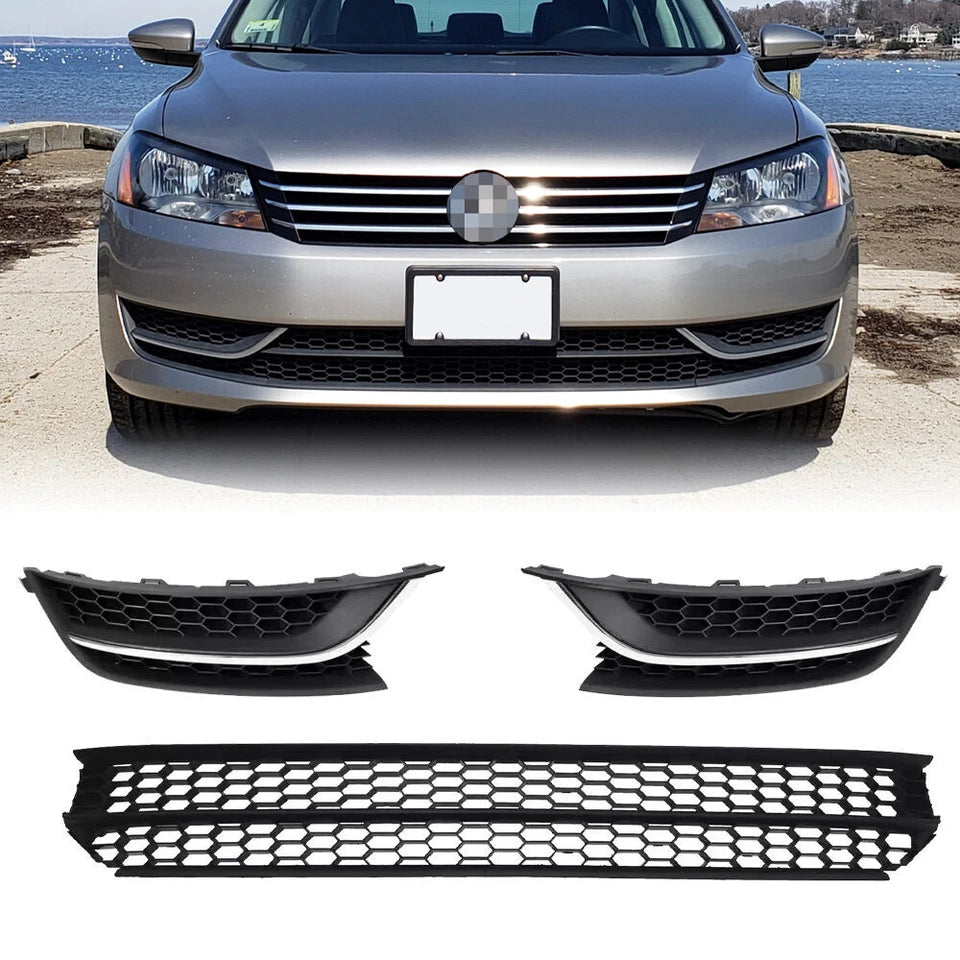 Set de Parrillas Inferiores Defensa Delantera. Volkswagen Passat 2012-2015
