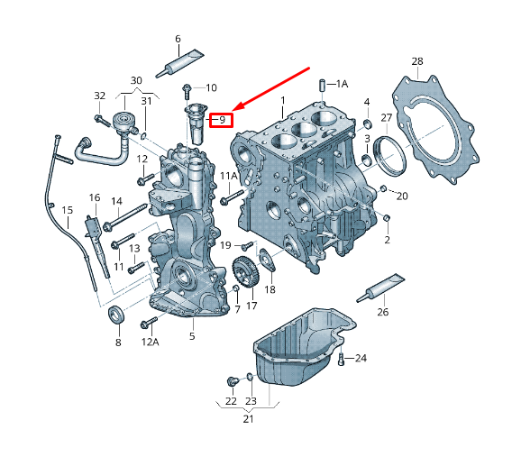 Engine Oil Separator (PCV) 1.2L 1.4L 1.6L. Audi / Skoda / Volkswagen