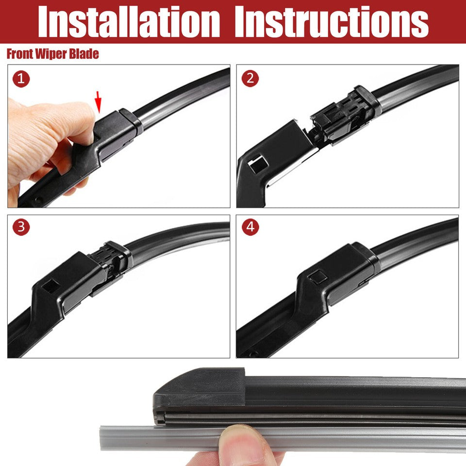 Juego de escobillas de limpiaparabrisas de 24" 20" 13". Audi Q5 2009-2023