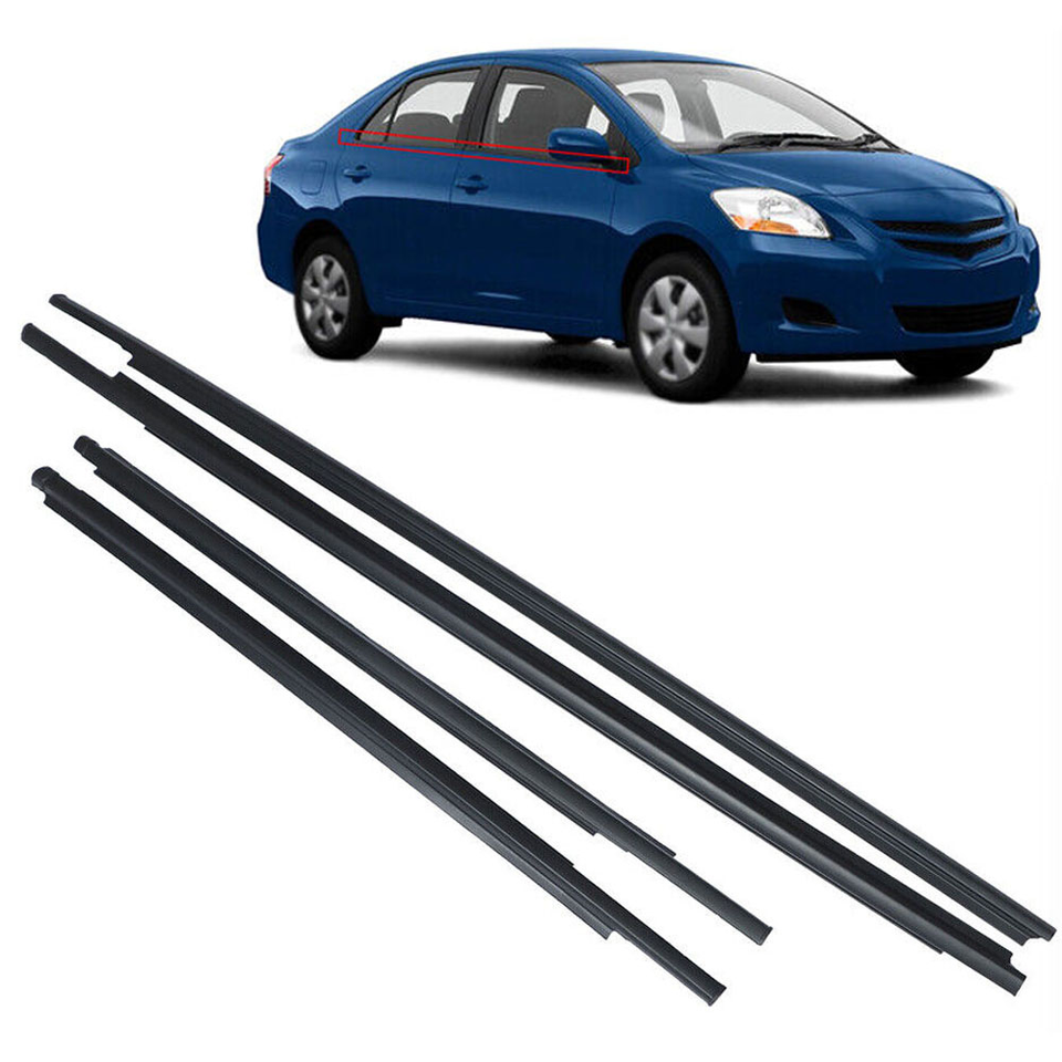 Burletes de Molduras de Ventanas. Toyota Yaris Sedan 2007-2016