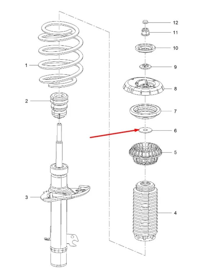 Limitador de Vibraciones (Set x2) Amortiguador Delantero. Peugeot 208 2008 301