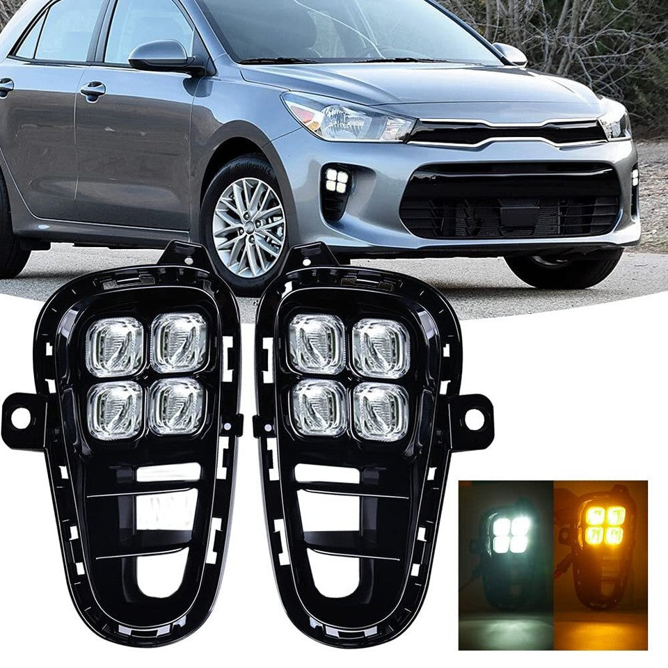 Fog Lights + Covers. Kia Rio 2018-2020