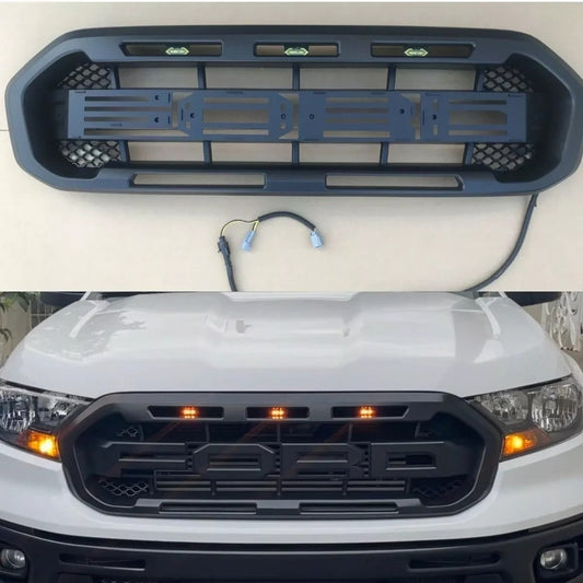 Parrilla Frontal Estilo Raptor con LED. Ford Ranger T8 2019-2022