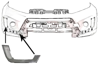 Moldura Antiniebla. Suzuki Vitara 2019-2024